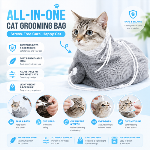 Mewlune™ Cat Bathing Bag